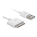 DELOCK USB Daten- u. Ladekabel fuer iPhone 2/3/4 und iPod nano 1,8m weiss