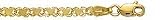 14K Gold Heart Chain Bracelet, Anklet or Necklace, 3mm wide