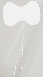 Butterfly Electrode: 4"x6" Butterfly, White Foam, W/US Premium Gel. 1/pack