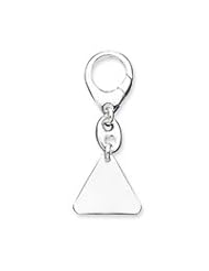Sterling Silver Triangular Key Ring