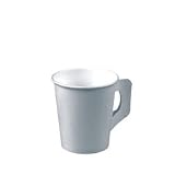 80 Trinkbecher mit Henkel, Pappe 0,18 l � 7,3 cm � 7,8 cm weiss