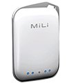 Mili Power Crystal External Power Bank for iPhone,Blackberry, HTC, Xperia and More (White)