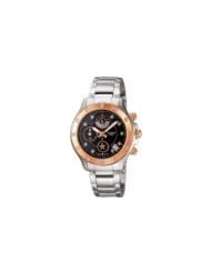 Casio Womens Sheen SHN-5511SG-1ADR Silver Stainless-Steel Quartz Watch with Black Dial