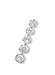 Rhodium Plated Slide with Graduated CZ Design