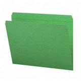 Smead 12010 Smead File Folders, Straight Cut, 2-Ply Top Tab, Letter, 11-Pt, Blue, 100/Box