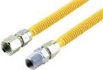 Eu4-8-12 P 1/2 O.D. Automatic Gas Shut-Off Fittings (3/4 M.I.P., Tapped 1/2 Female Flare) Brass Craft