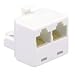 AT&T 91115 Four-Line Dual Outlet Adapter (White)