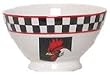 Artistically designed dinnerware Chanticleer motif soup bowls 16 oz. Set/4