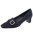 Buy Vaneli Kelven | Ladies Slip-on Dress Shoes Navy Perf Suede w navy Suede by VANELi