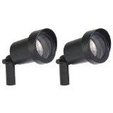 Northern International GL22760BK2 2 Pack 10 Watt Spotlight, Black