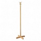 Quartet 2013 Costumer, Four Hooks, Solid Wood, Walnut