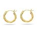 Paisley Small Hoop Earrings in 14K Yellow Gold title=