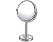 Chrome Finish Recessed Base Vanity Stand 15" High Mirror