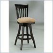 Pastel Furniture Labelle Brown 30" Swivel Bar Stool in Burnt Passion