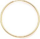 14 Karat Gold Endless Hoop Earrings, 1.0 mm Wide, 16mm in diameter, weight 0.7 Grams