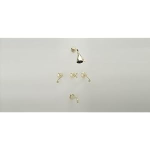 Phylrich D2206_11B - 3Ring Three Handle Tub and Shower Set by Phylrich
