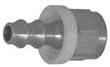238 Push-On: 1/4" Hose Barb x 5/16" Female (SAE) Rigid Inverted Flare, Push-On Fitting, Brass