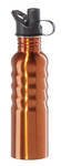 Oggi Orange Gold 26oz Stainless Steel Wide Mouth Bottle with Sports Cap