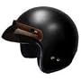 HCI Helmets - Open Face Motorcycle Helmets Scooter Helmet 10FlatBlack