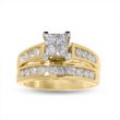 11h9IZ4y4dL. SL160  ZALES Quad Princess Cut Diamond Bridal Set in 14K Gold 1 CT. T.W. trio bridal sets