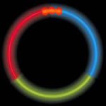 50 22" Premium Grade Tri-Color glow necklaces