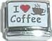 Jewelry : Clearly Charming I Heart Coffee Italian Charm Bracelet Link