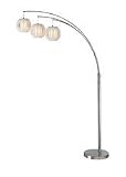 lite source ls-8871ps-wht deion 3-lite arch lamp