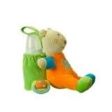 Tuc Tuc Orange Baby Bottle and Pacifier Holder, Circus Collection