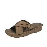 Hush Puppies Bubblegum | Ladies Slide Shoes Bronze Leather by Hush Puppies