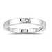 0.07 Cts Diamond Solitaire Wedding Band in 18K White Gold