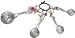 Ganz 4-Piece Set, Hummingbirds Measuring Spoon, One Size, silver