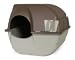 Kitchen & Housewares : Omega Paw Roll N' Clean Litter Box, Regular, Brown and Beige