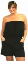 Buy Terry Plus Size Bandeau Romper Cover Up by Jordan Taylor Swimwear Plus Size Swimsuits