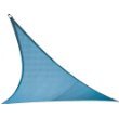 Coolaroo Triangle Shade Sail 11 Feet 10 Inches with Hardware Kit, Ocean Blue