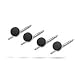 Shirt Studs in Black Onyx & Sterling Silver