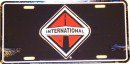 International Trucks Logo License Plate