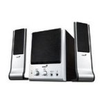 Genius 2.1-CH SW-Flat2.1 850 Speaker System with Subwoofer (Black/Silver) (31730608100)