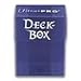 BLUE - Ultra PRO Textured Gaming Deck Box - Includes 50 Pack of Standard Size Deck Protectors and Sleeves (Light Blue Caribbean Textured Box)