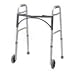 Drive Medical Deluxe Folding Walker Two Button With Wheels Adult 5 Inch Wheels - 1 ea