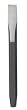 Westward 2AJG6 Cold Chisel, 1/4 In, 5 In L, Black