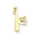 14k Rhodium Baseball Bat with Ball in Glove Pendant