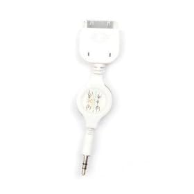 3,5mm Audio Adapter pour Apple iPhone 4, 3GS, 3G (extractible) - blanc pour Apple iPhone 4, 3G, 3GS, iPad, iPad 2, iPod 3G, iPod 4G, iPod Classic, iPod Color, iPod Mini, iPod Nano, 2G, 3G, 4G, iPod Photo, iPod Touch, 2G, iPod Video