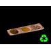 Packnwood "Patong" Bamboo Three Mini Compartments Dish, 7" Length x 2.3" Width x 3" Height (Case of 96)