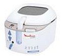 Moulinex Autofrito AM7000 - Deep fryer - white/blue + E13050 Chip Cutter + LIVRE WHAT S A COOK TO DO