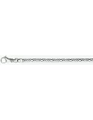 2.5mm White Gold Bizantina (Byzantine) Chain 14"