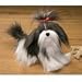 shih tzu - Stuffed Shih Tzu Dog 9.5