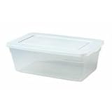 Sterilite 16428012 6-qt Storage Box/white Lid