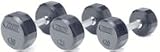 Troy Rubber Encased 12-Sided Dumbbells 55 lb.-75 lb. Set