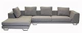 Abby Gray Twill Sectional Sofa