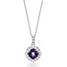 Helzberg Diamonds - Sterling Silver Round Amethyst title=